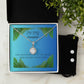 Eternal Hope Necklace with Clear CZ Earrings